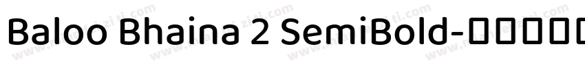 Baloo Bhaina 2 SemiBold字体转换